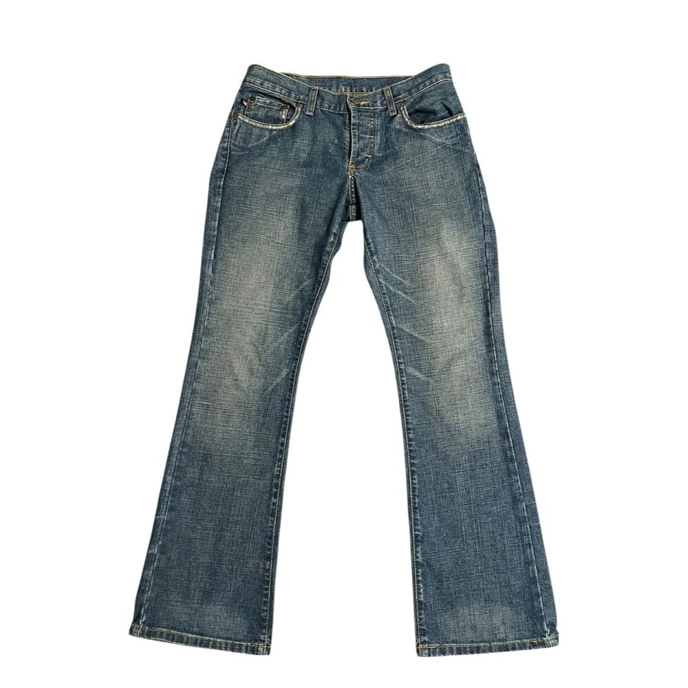 Vintage Polo Ralph Lauren Kelly Bootcut Flare Jeans 30” Waist Distressed USA Fla